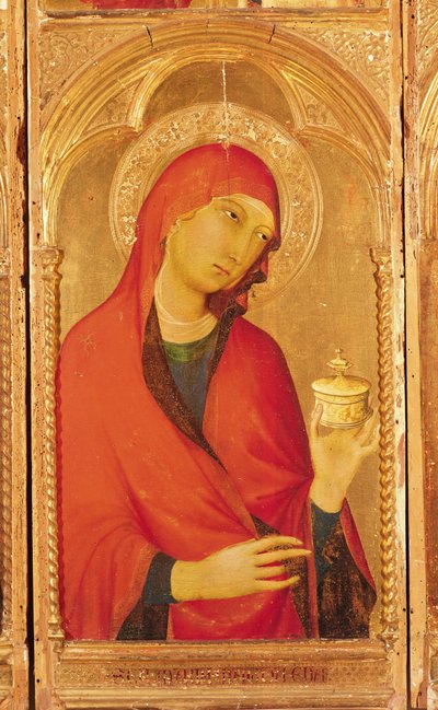 Saint Catherine of Alexandria Polyptych (detail) by Simone Martini